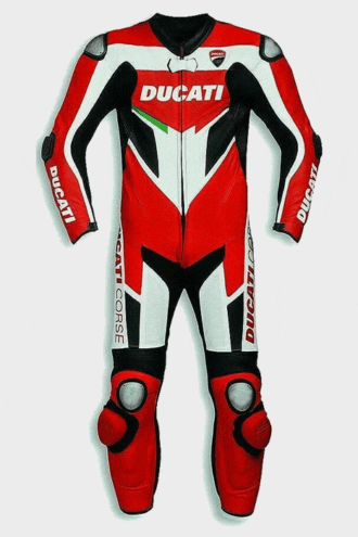 DUCATI MOTORCYCLE RIDER LEATHER SUIT