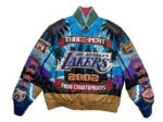 LAKERS 2002 3-PEAT NBA CHAMPIONSHIP GENUINE LEATHER JACKET