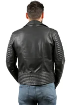 The Fossett Black Leather Men Jacket