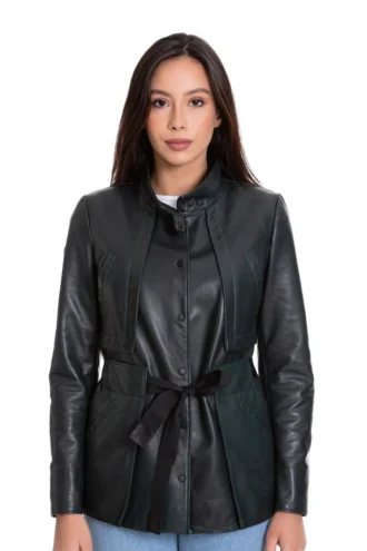 The Luque Women Leather Jacke