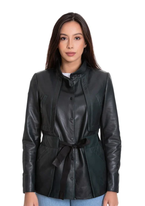 The Luque Women Leather Jacke