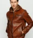 The Byron Ribi Brown Leather Men Jacket