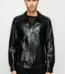 The Claribel Pythn Black Skin Leather Men Jacket