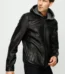 The Byron Ribi Black Leather Men Jacket