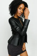 The Montorino Leather Black Jacke