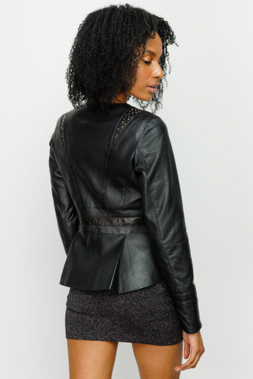 The Montorino Leather Black Jacket