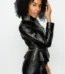 The Olmetti Black Leather Jacket