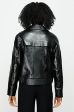 The Frozen Black Leather Jacket