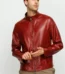 The Del Rio Burgundy Leather Men Jacket