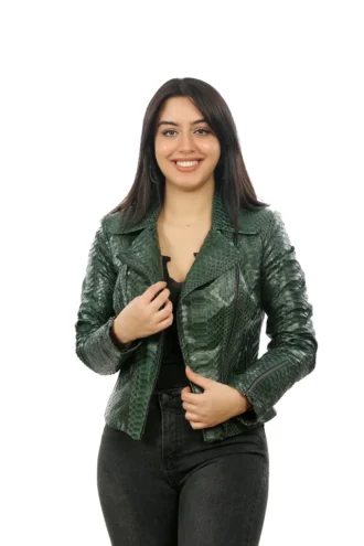 The Canton Pyhtn Leather Women Jacket