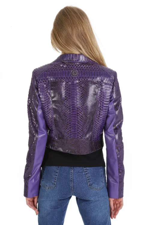 The Rubert Purble Pyht Leather Women Jacket