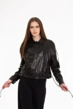 The Castellar Women Leather Jacket