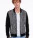 The Bedford Pythn Skin Handwoven Suede Leather Black Men Jacket