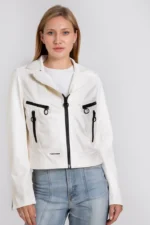 The Altona Leather White Jacket