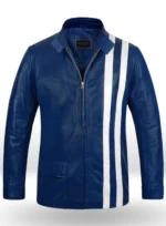 Elvis Speedway Blue Leather Jacket