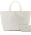 White Goyardine Canvas and Chevroches Calfskin Saint Louis GM Tote, 2024