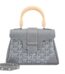 Goyard Grey Goyardine Canvas and Chevroches Calfskin Saïgon Souple Mini Bag Silver Hardware