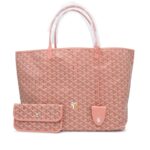 Pearly Coral Goyardine Canvas and Chevroches Calfskin Saint Louis GM Tote, 2024