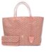 Pearly Coral Goyardine Canvas and Chevroches Calfskin Saint Louis GM Tote, 2024